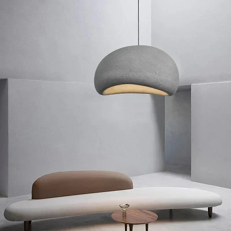 Moktan Sabai Nordic Wabi Sabi LED Chandelier – E27 Pendant Light for Kitchen & Bar