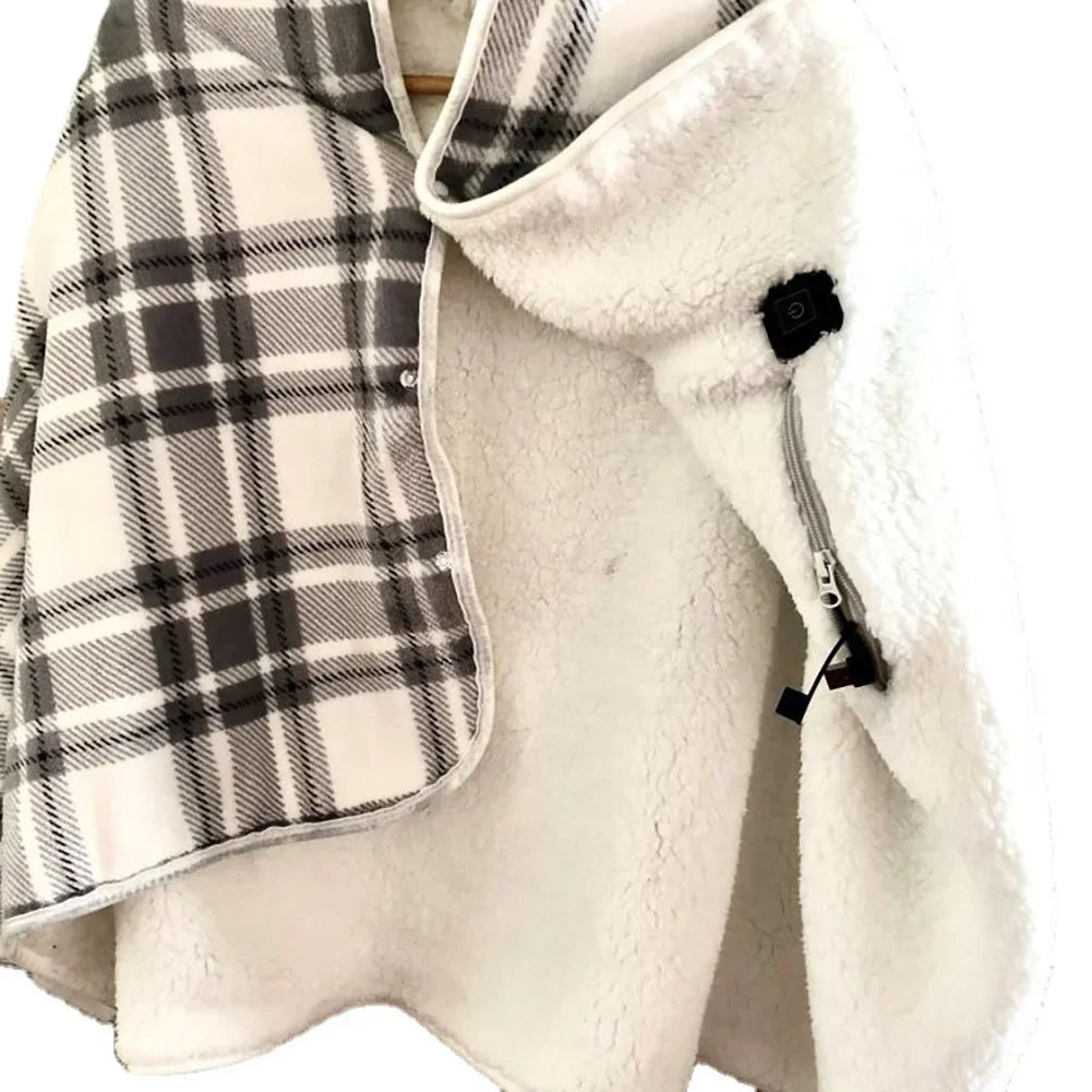 USB Electric Heated Blanket 140CM with Timer for Bed, Office, Back and Knee Warmth