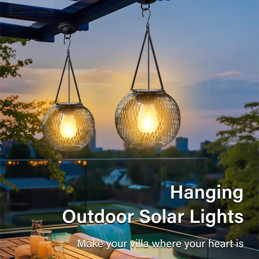 Retro Waterproof Outdoor Wall Lantern Vintage Iron Garden Balcony Sconce