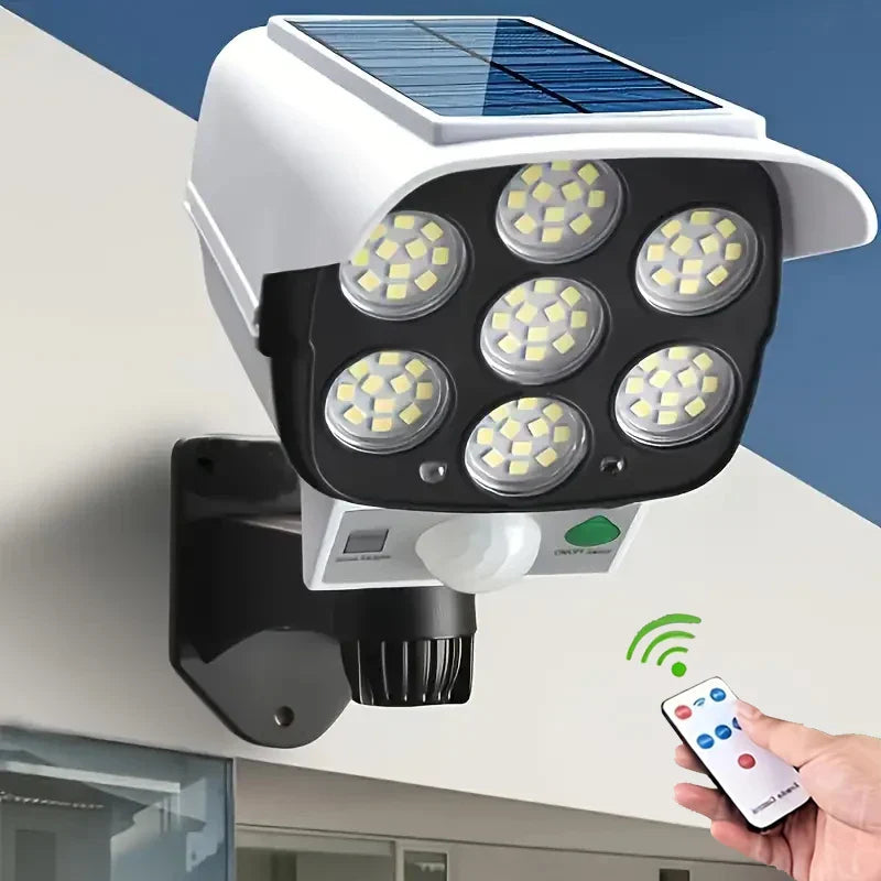 2000LM-Solar-Motion-Sensor-Outdoor-LED-Security-Floodlight-Wireless-77LED-Light-Security-Lights