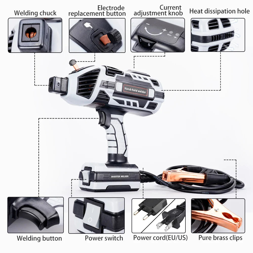 4600W Handheld Arc Welder Mini Portable Welding Machine