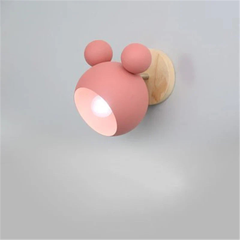 Mickey Wall Lamp – Cartoon Wall Light for Kids Room, Bedroom & Nursery Decor