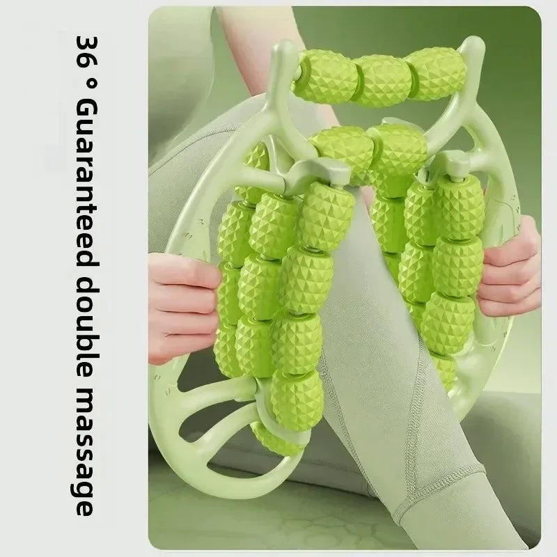 29 Wheel Leg Massager Roller Muscle Relaxer Slimming Yoga Fitness Tool