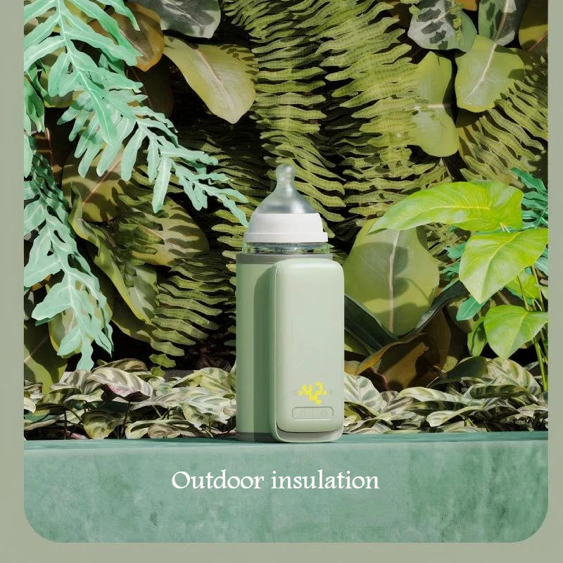 Portable Baby Bottle Warmer USB Travel Milk Warmer with LCD Temperature Control