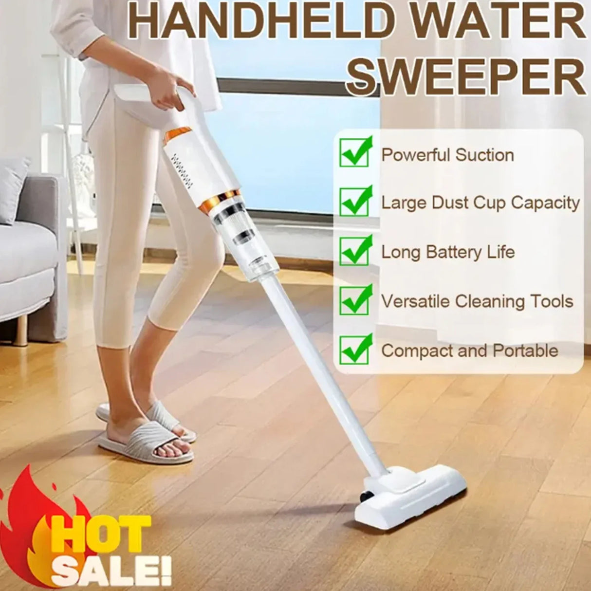 8500Pa Cordless Car Vacuum Cleaner Wireless Handheld Wet Dry