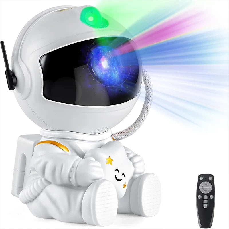 Astronaut Galaxy Star Projector LED Night Light with Timer Remote Room Decor Gift