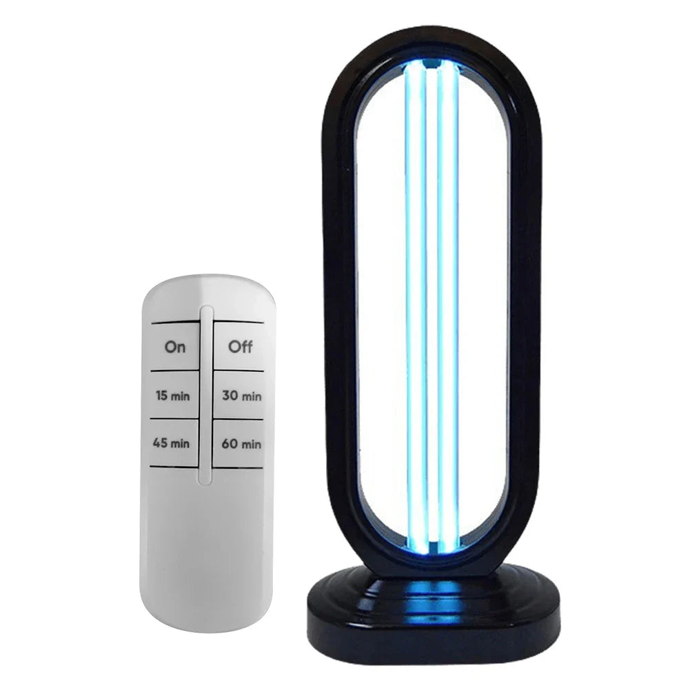 Portable UV Light Sanitizer Lamp UVC Sterilizer with Remote Control & Timer Home Use