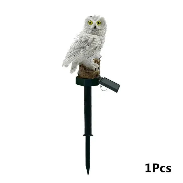 Solar Owl Garden Lights Outdoor LED Solar Powered Waterproof Animal Lamp Decor