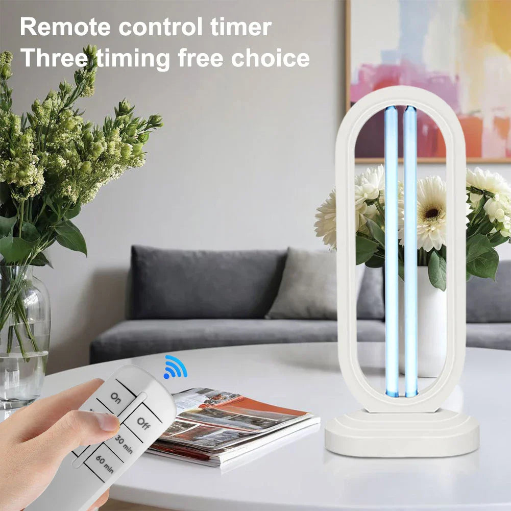 Portable UV Light Sanitizer Lamp UVC Sterilizer with Remote Control & Timer Home Use