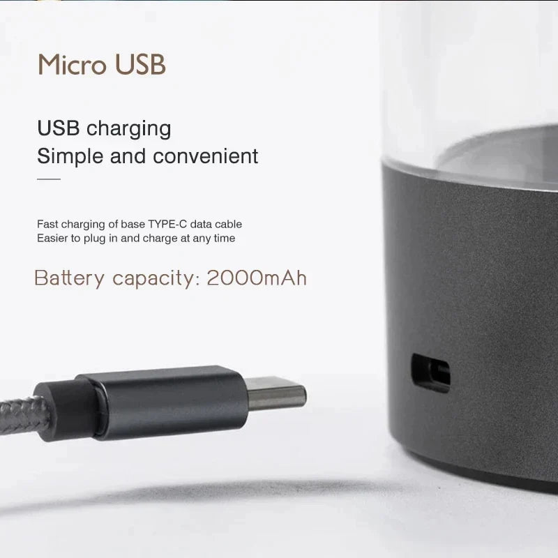 Minimalist Touch Bedside Table Lamp Cordless LED Nightstand Light Dimmable