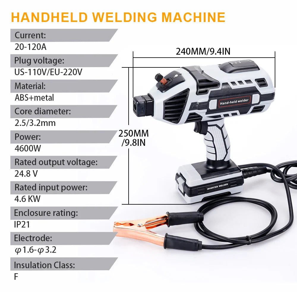 4600W Handheld Arc Welder Mini Portable Welding Machine