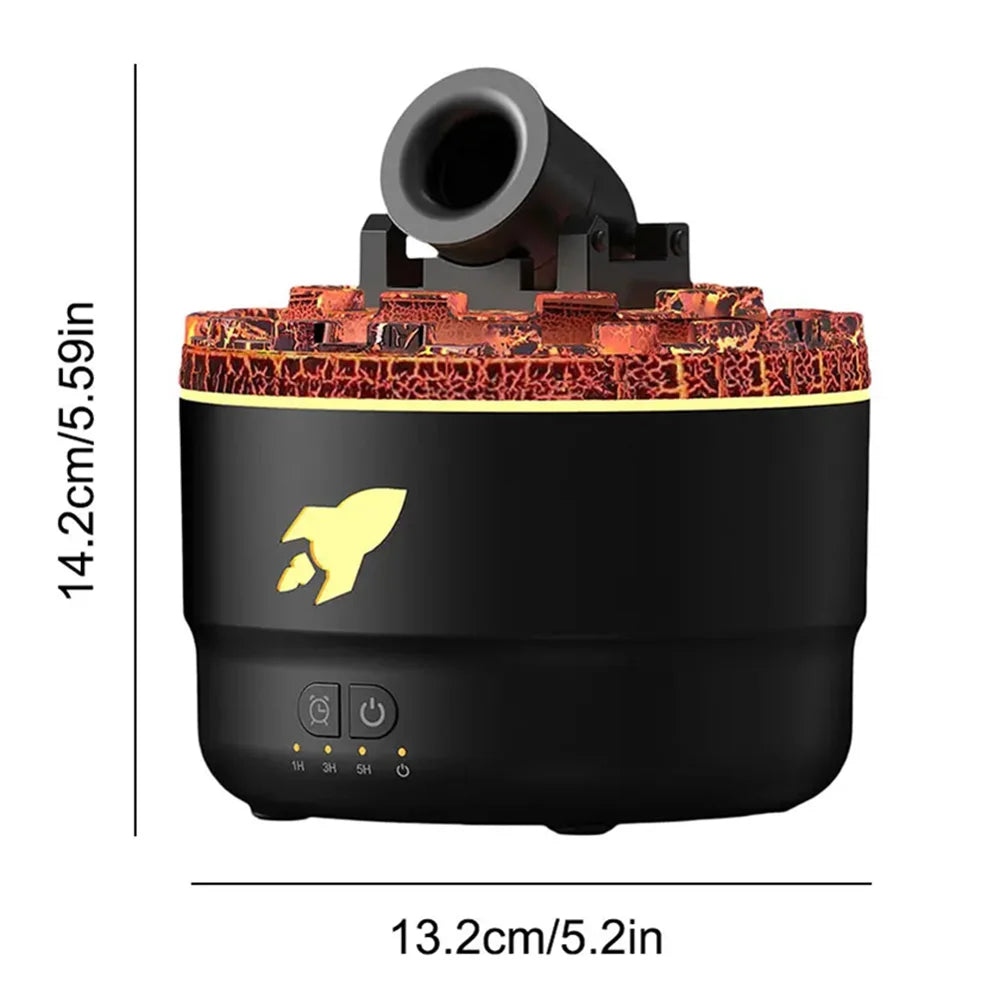 Volcanic Aromatherapy Humidifier Jellyfish Spray Diffuser with 7 Color Night Light