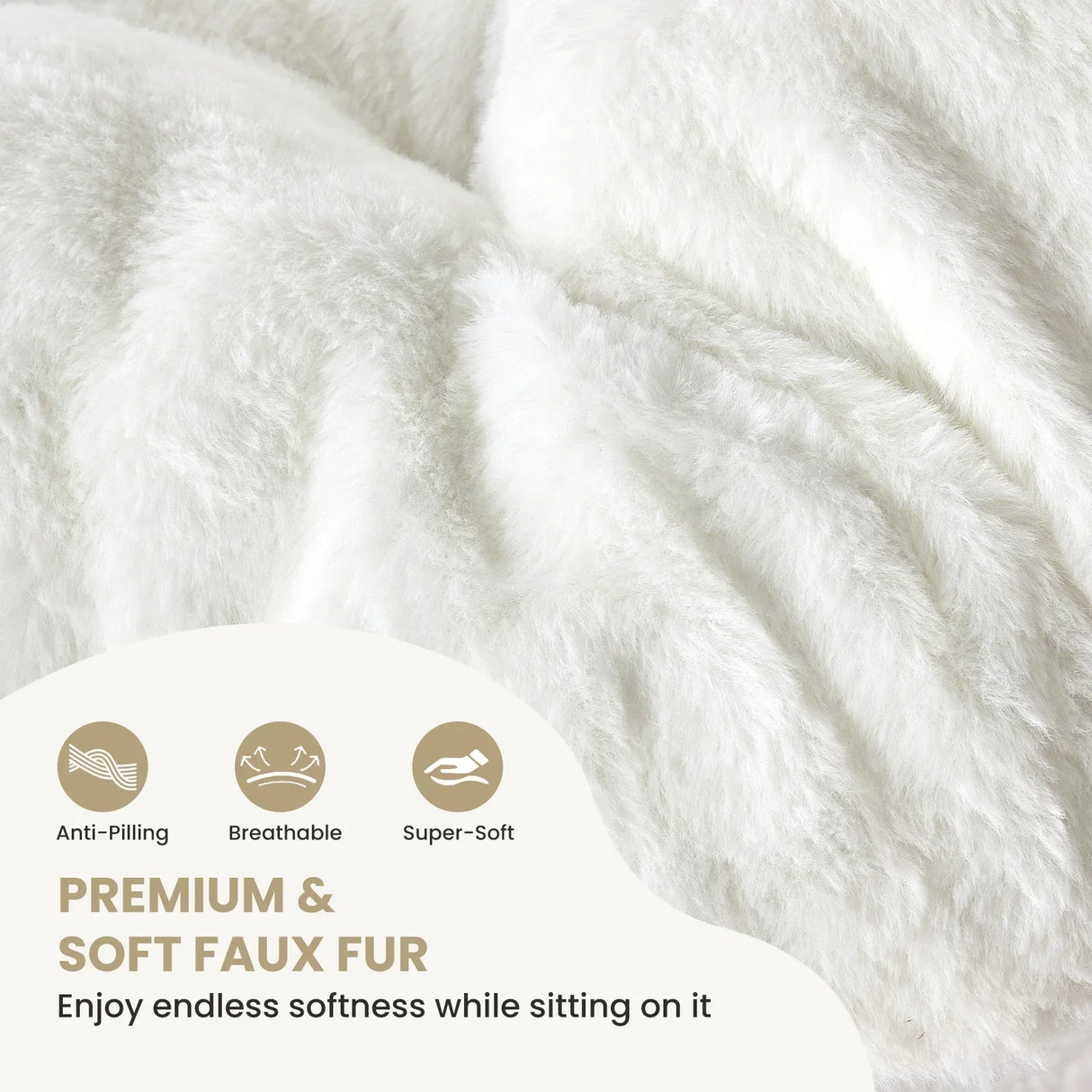 Faux Fur Saucer Chair Folding Lounge Chair Padded Cozy Reading Chair 28 Inch