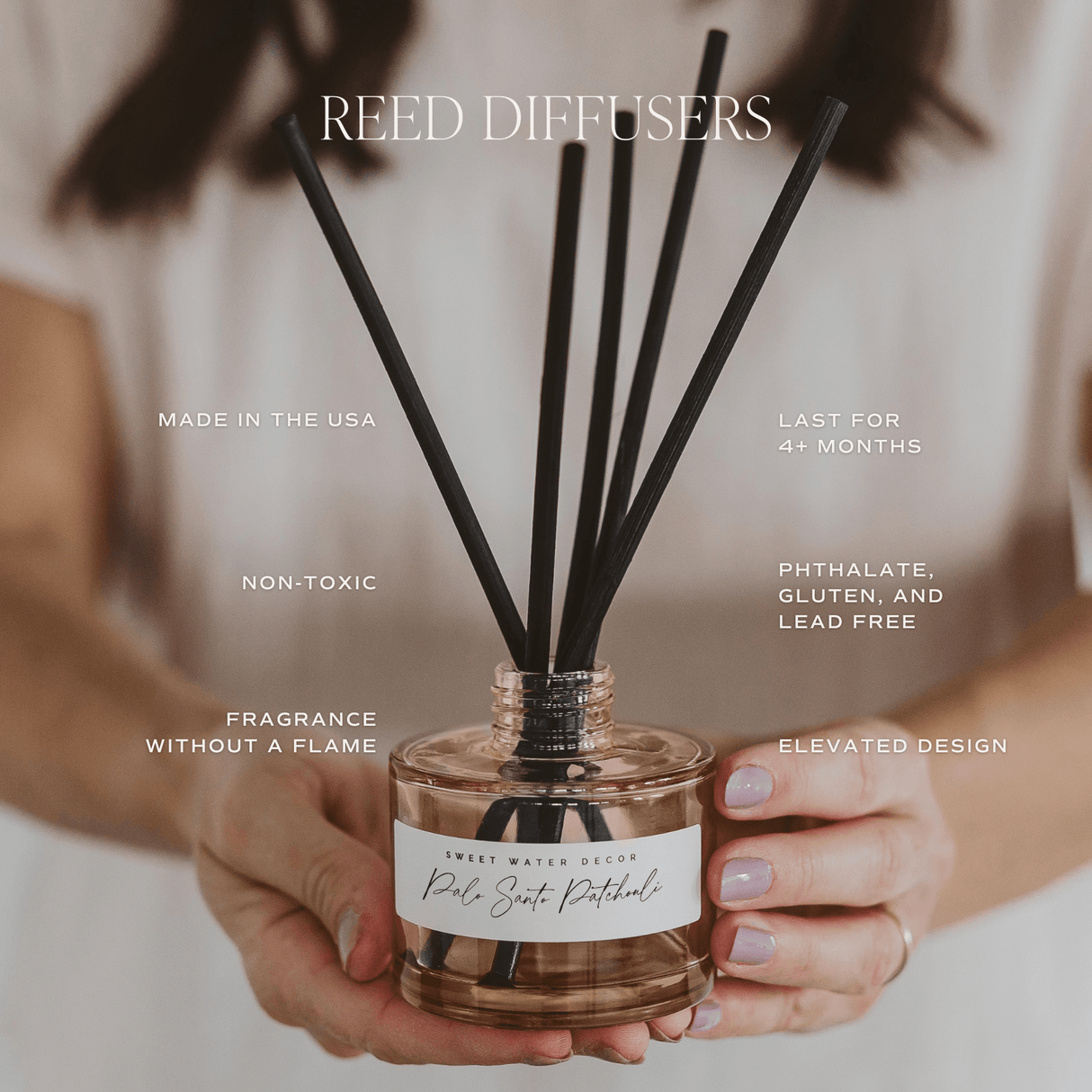 Flower Shop Tinted Glass Jar Reed Diffuser