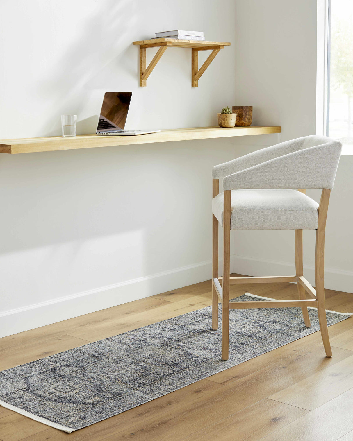 Margaret Medallion Navy Washable Area Rug - Livabliss x Becki Owens