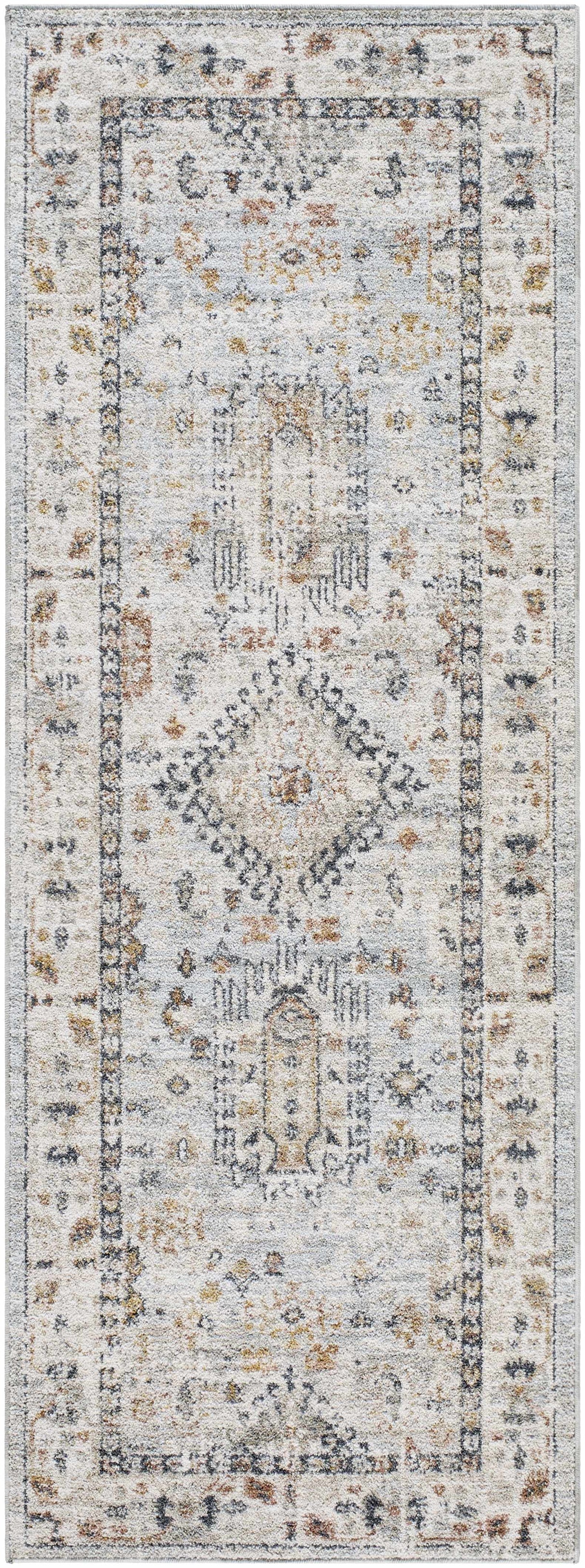 Kamau Cream & Blue Area Rug - Clearance