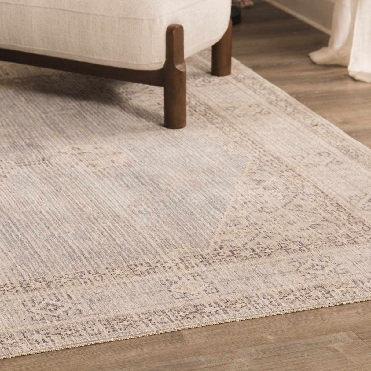 Lila Medallion Denim Area Rug