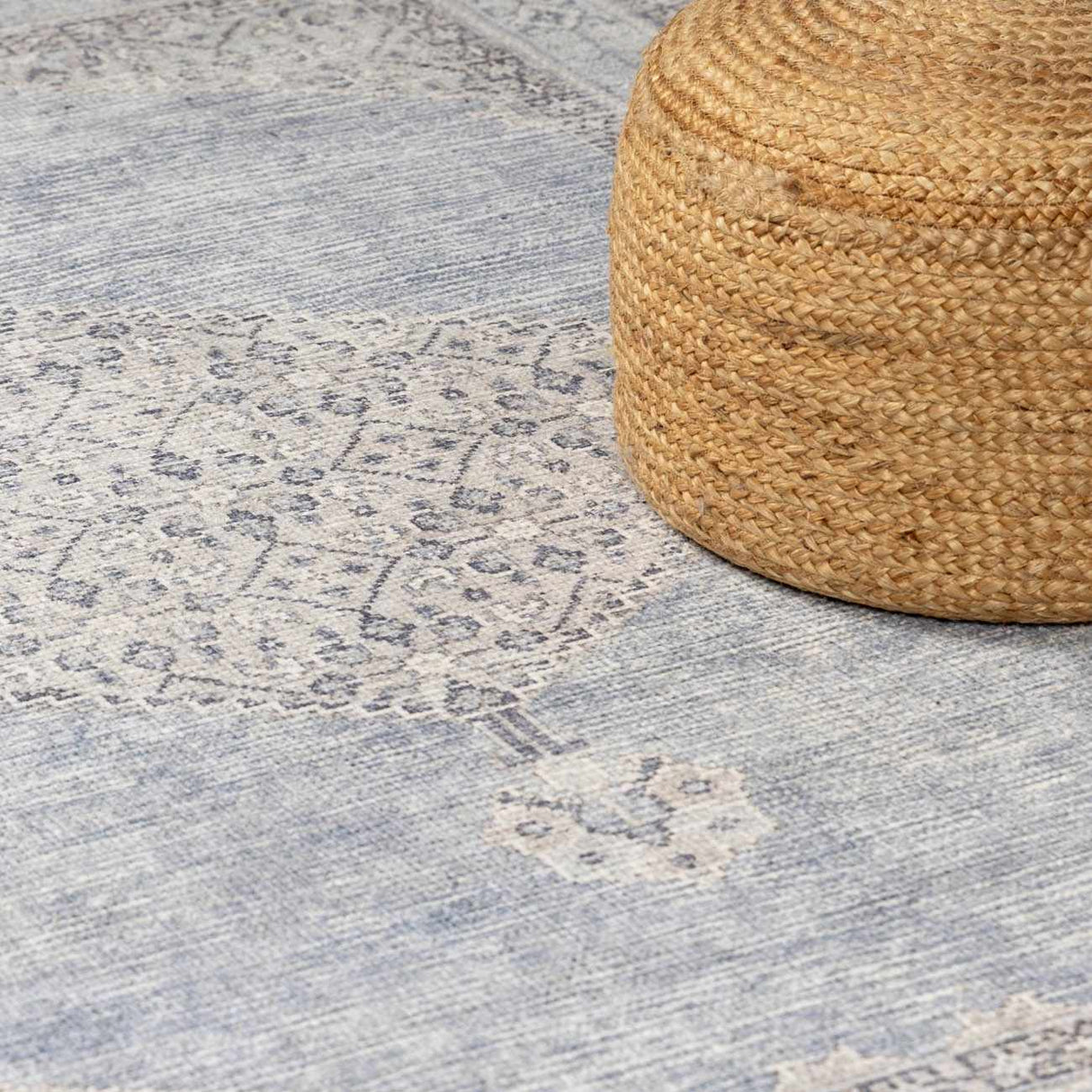Lila Medallion Denim Area Rug