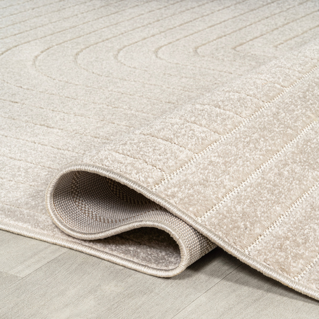 Odense High-Low Minimalist Angle Geometric Indoor/Outdoor Runner Rug