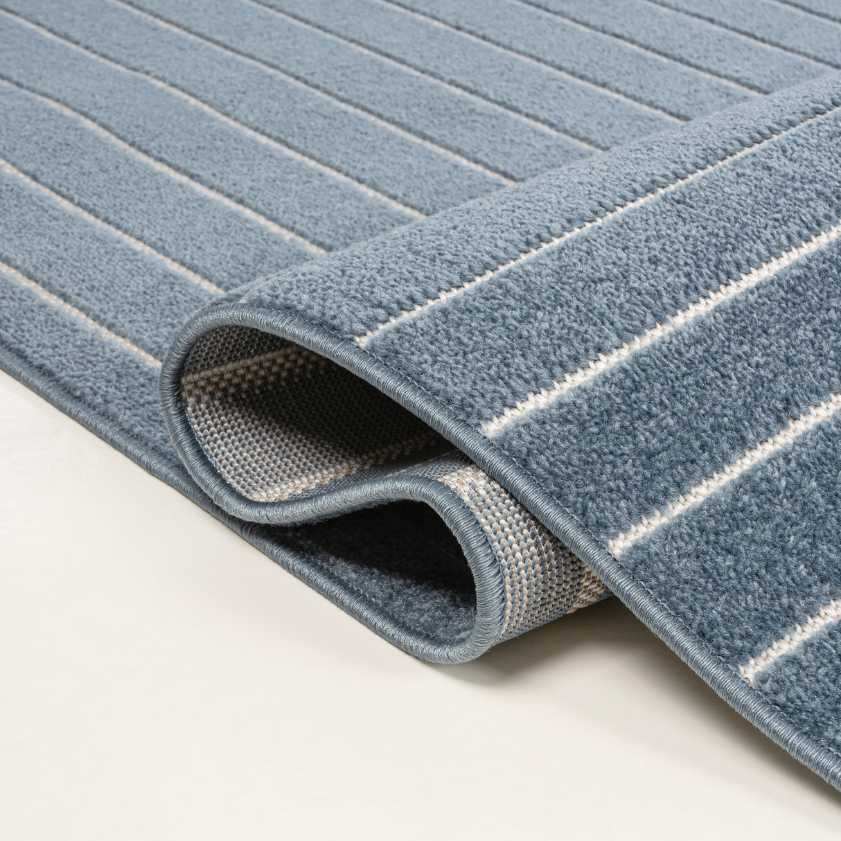Odense High-Low Minimalist Geometric Indoor/Outdoor Runner Rug