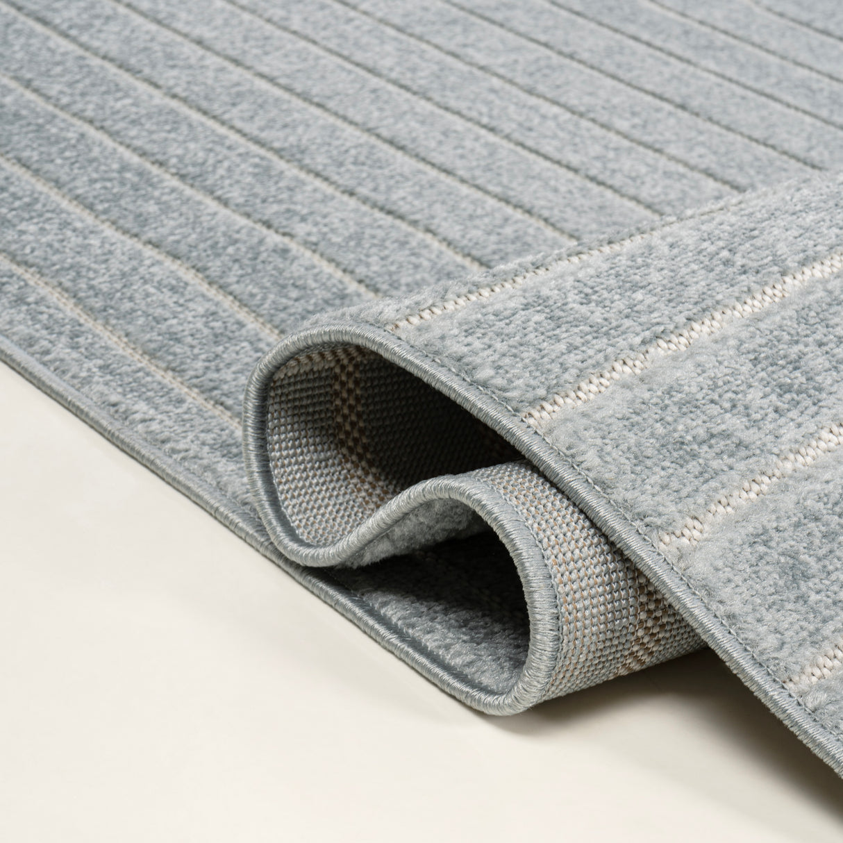 Odense High-Low Minimalist Geometric Indoor/Outdoor Runner Rug