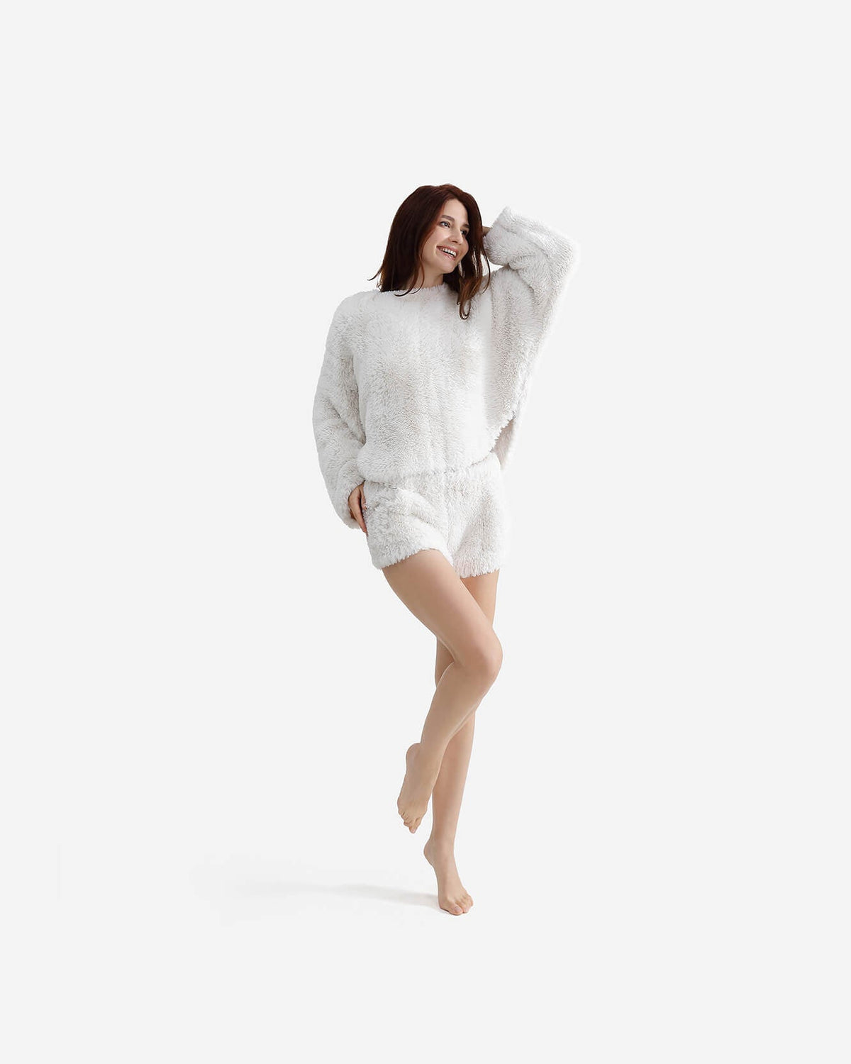 Breathable Faux Fur Shorts