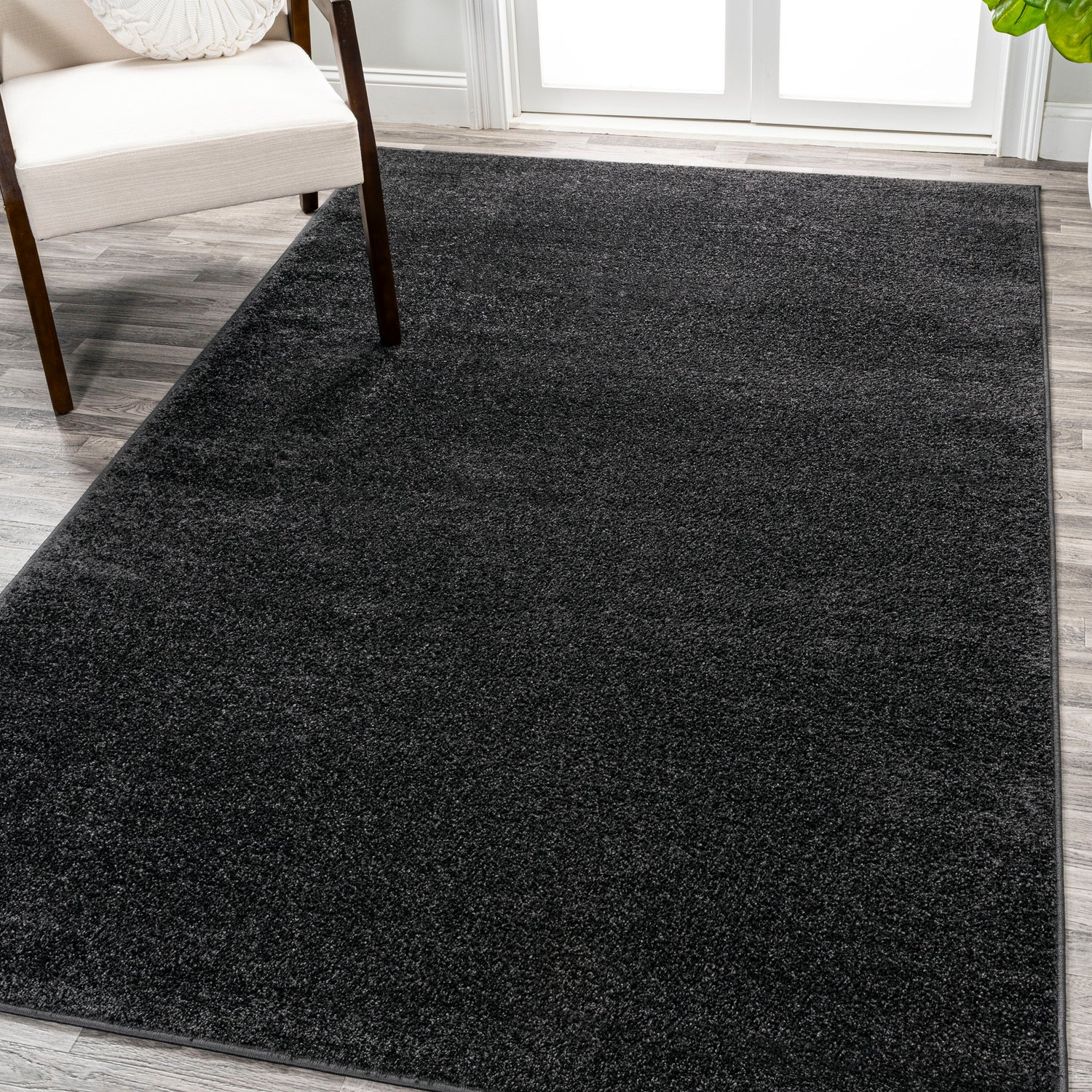 Haze Solid Sleek Low-Pile Area Rug- 11 Colors Available