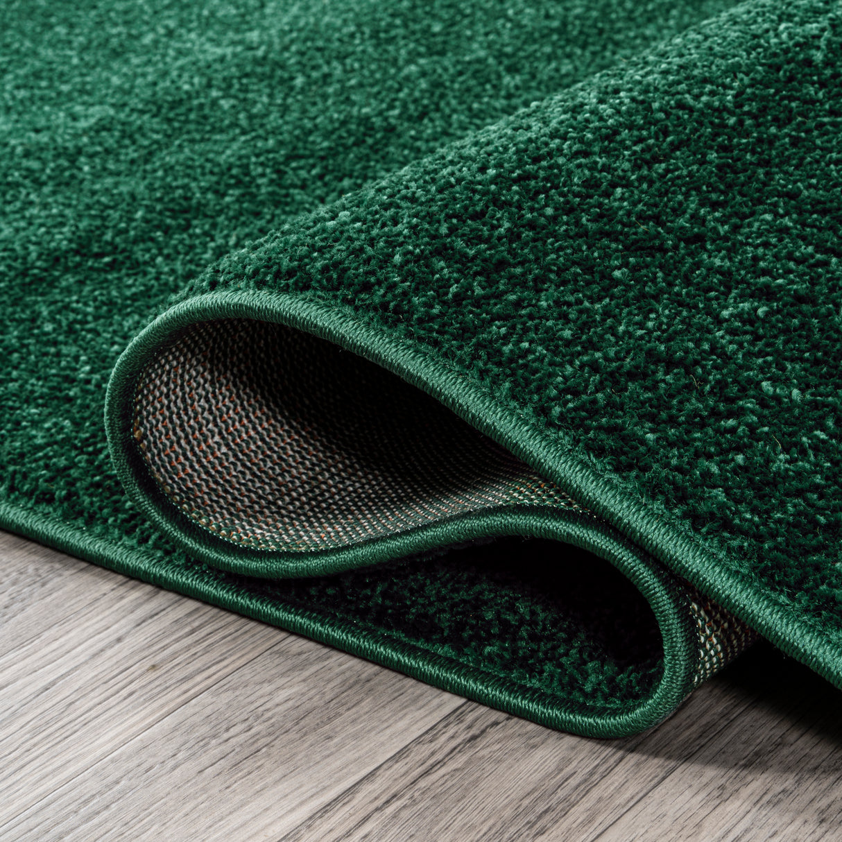 Haze Solid Unique Low-Pile Square Area Rug