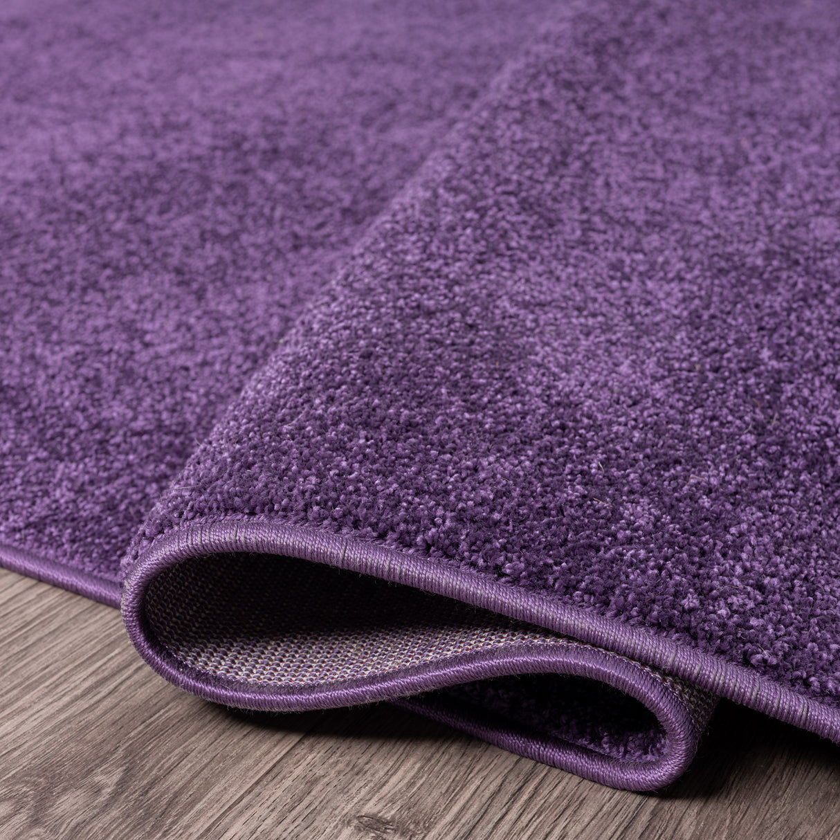 Haze Solid Unique Low-Pile Square Area Rug
