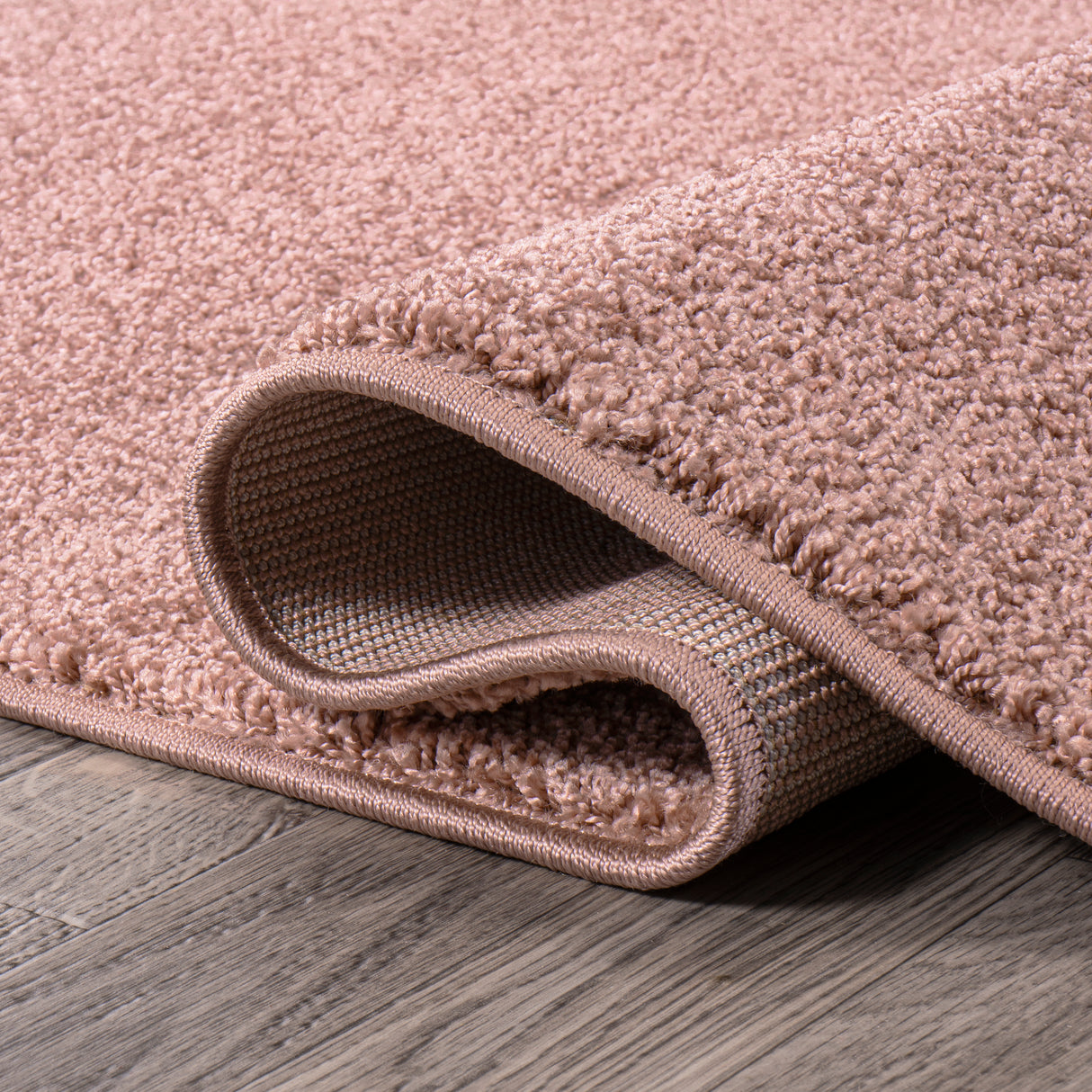 Haze Solid Unique Low-Pile Square Area Rug