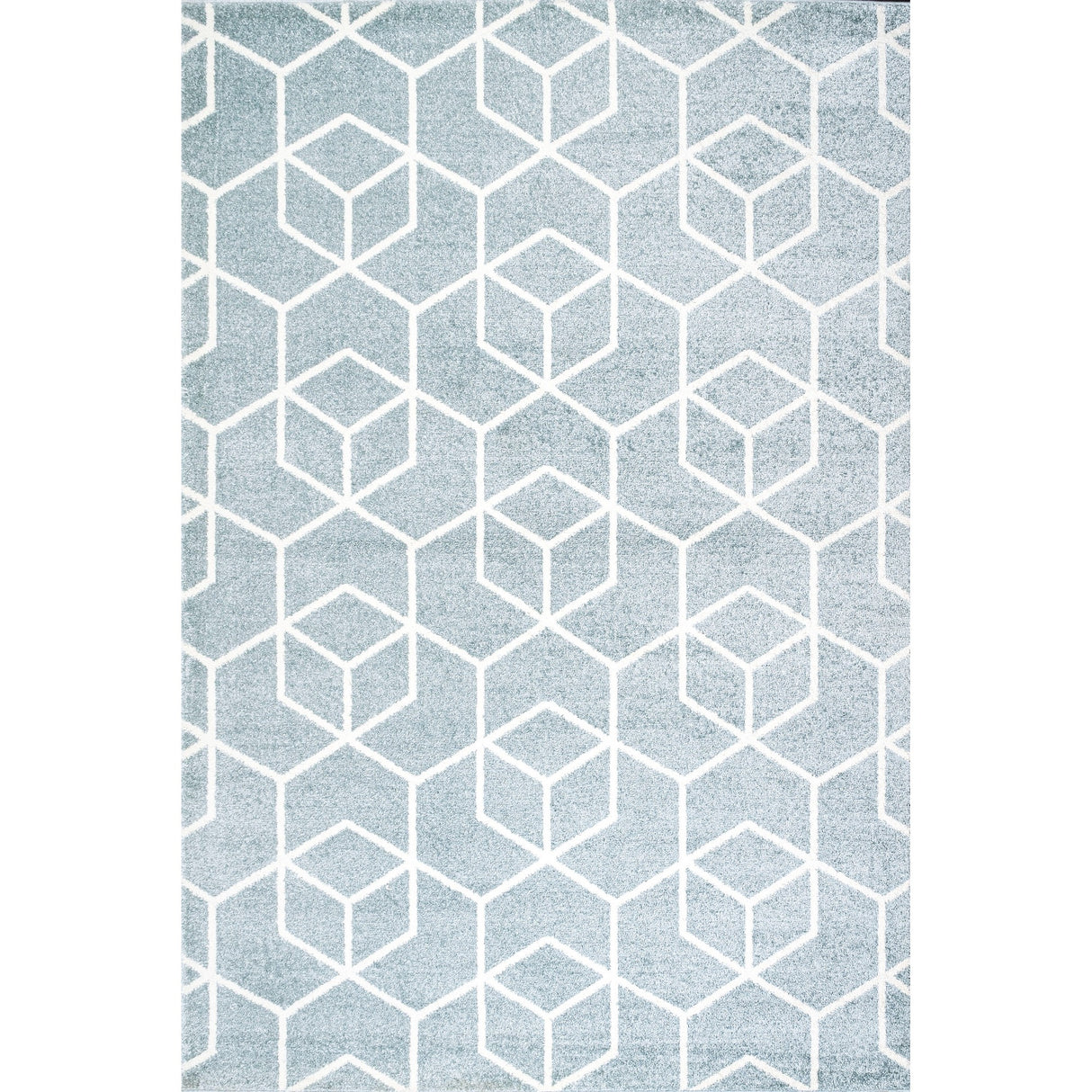 Tumbling Blocks Modern Geometric Area Rug