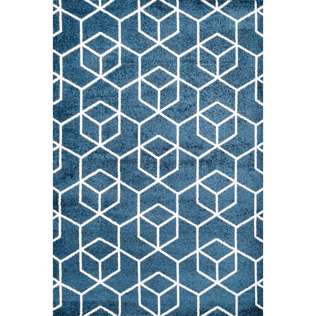 Tumbling Blocks Modern Geometric Area Rug