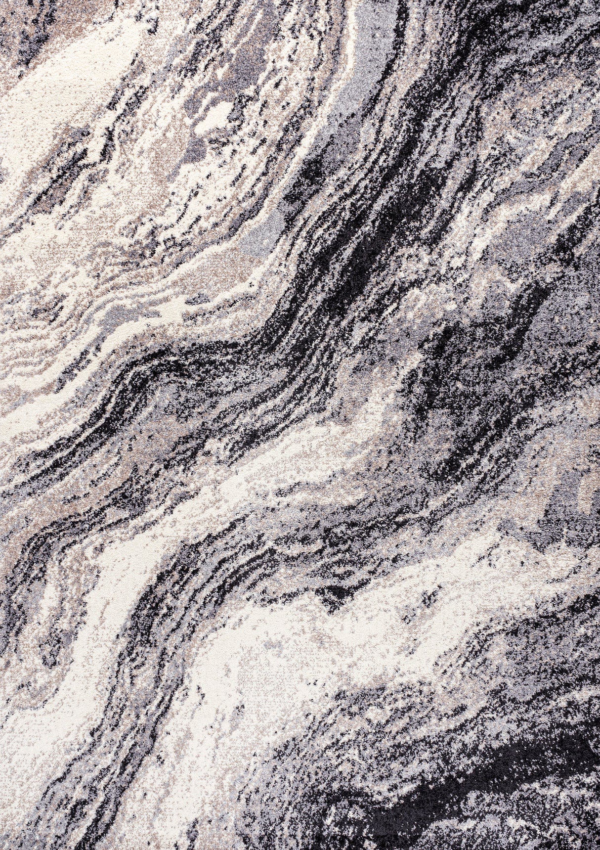 Kassia Contemporary Glam Abstract Marble Area Rug