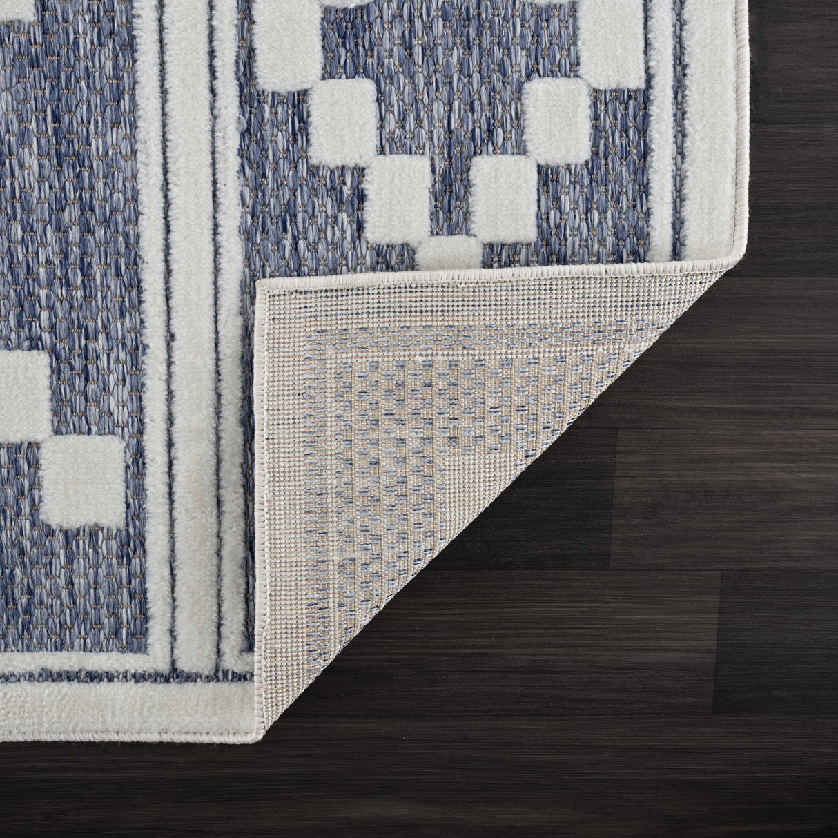 Hiro Blue Outdoor Rug - Clearance