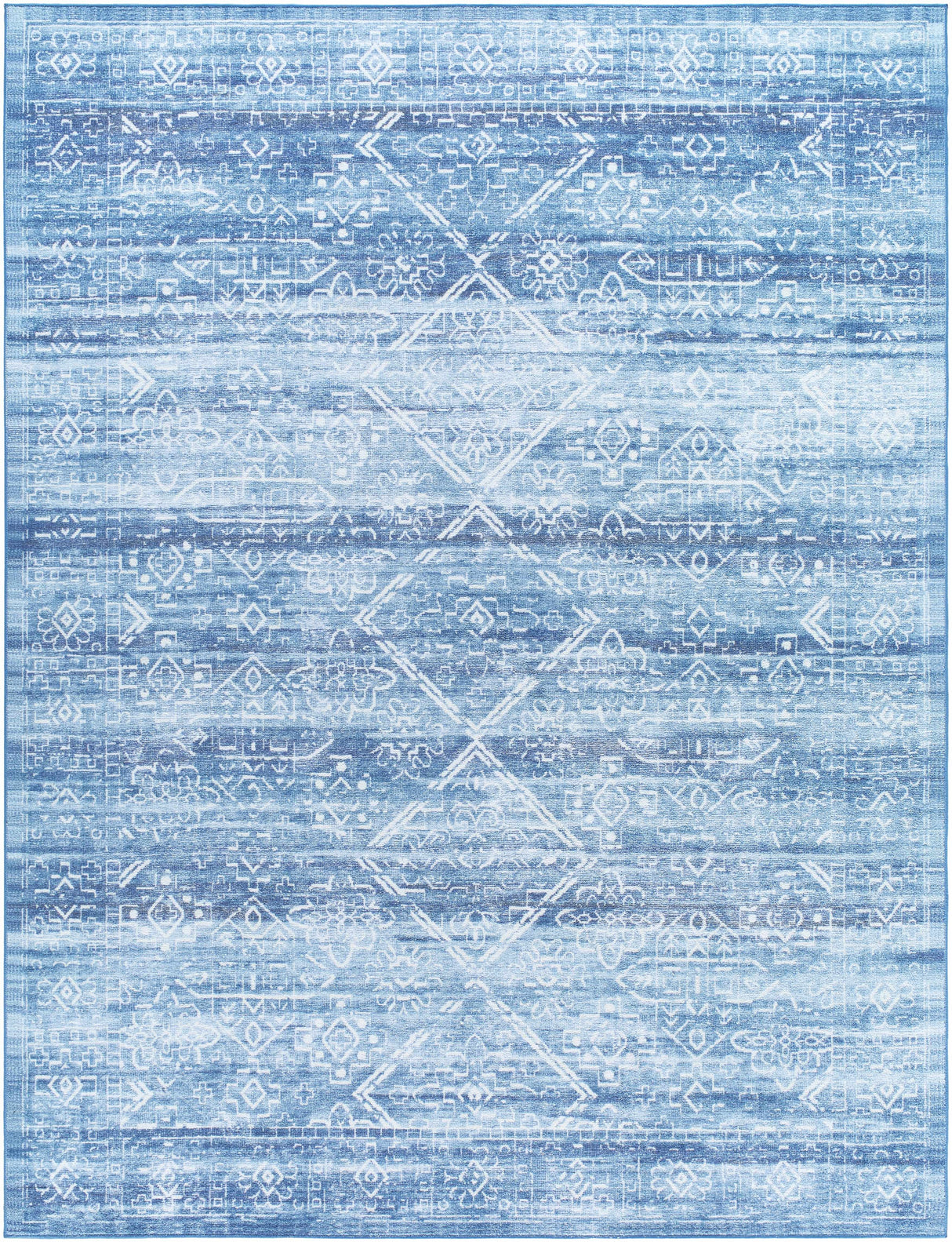 Blake Arctic Sky Washable Area Rug - Clearance