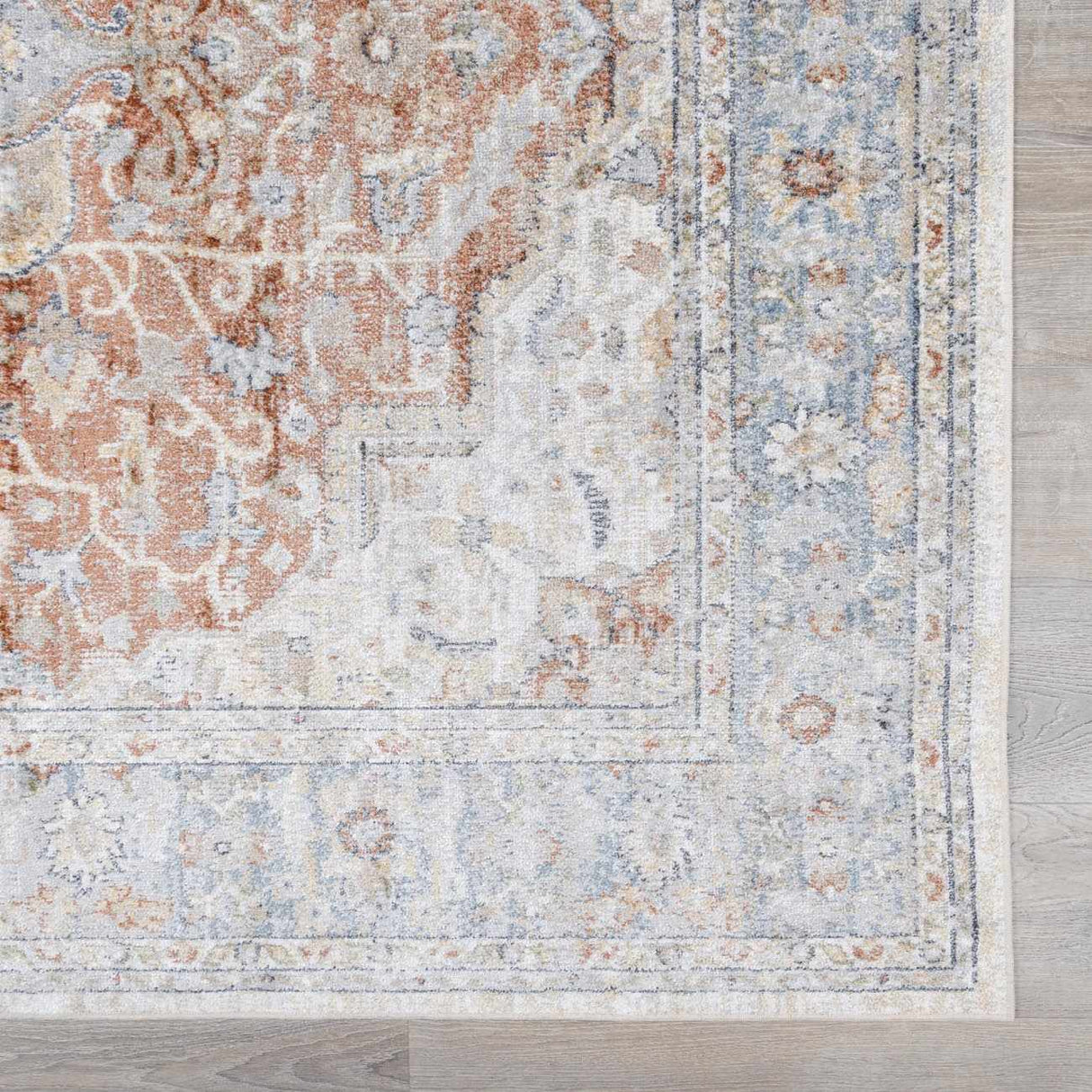 Emke Flat Pile Washable Rug