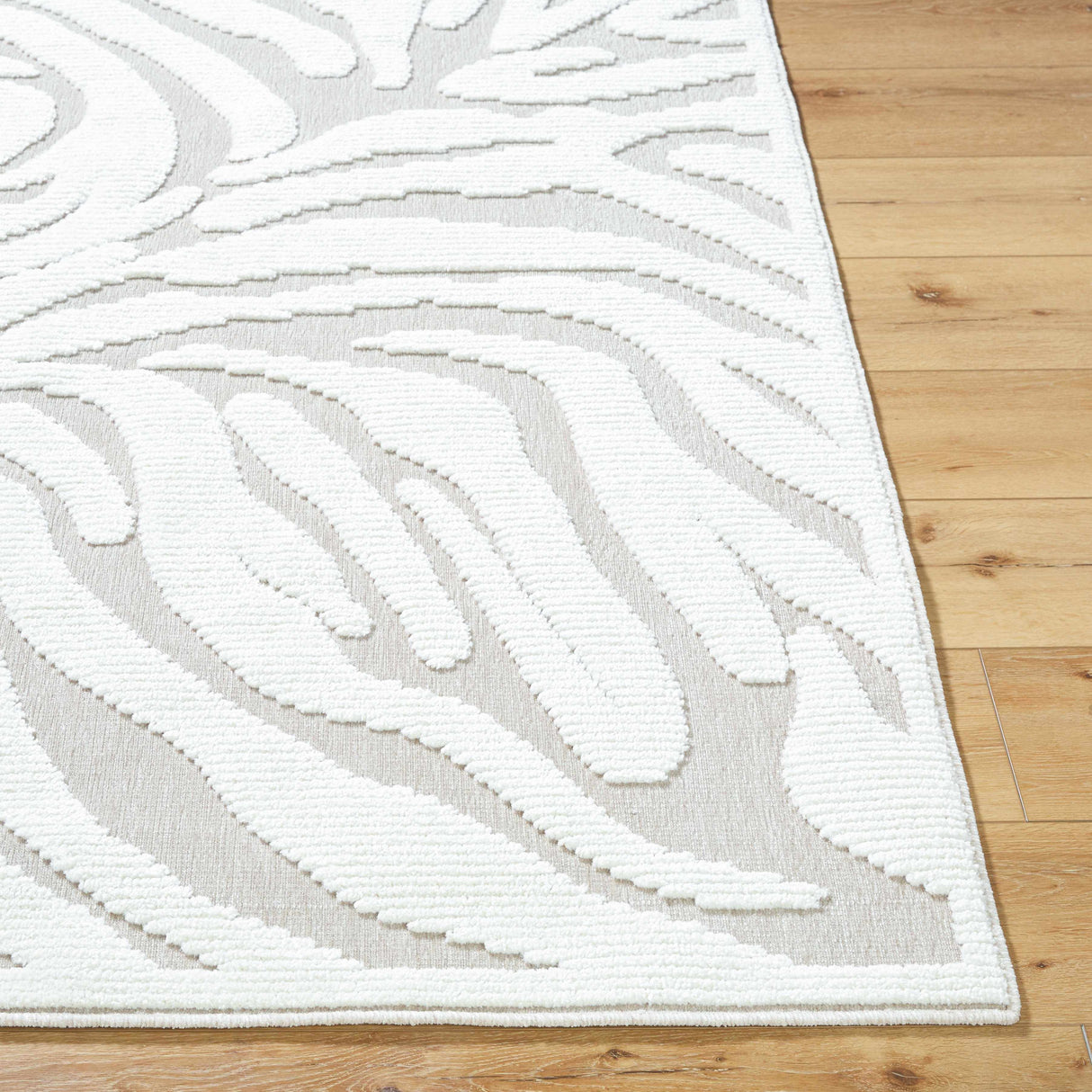Keto Off-White 3D Washable Area Rug