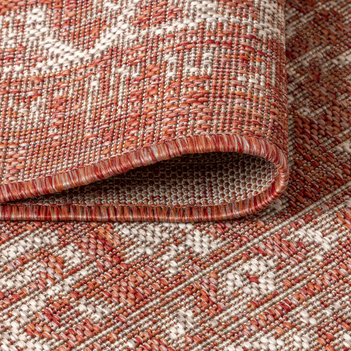 Malta Bohemian Medallion Textured Indoor/Outdoor Square Area Rug