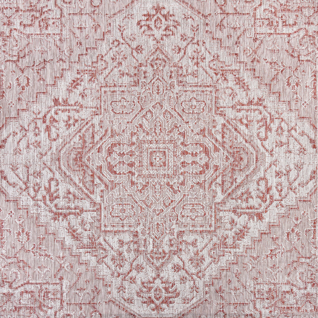 Estrella Bohemian Textured Weave Indoor/Outdoor Square Area Rug