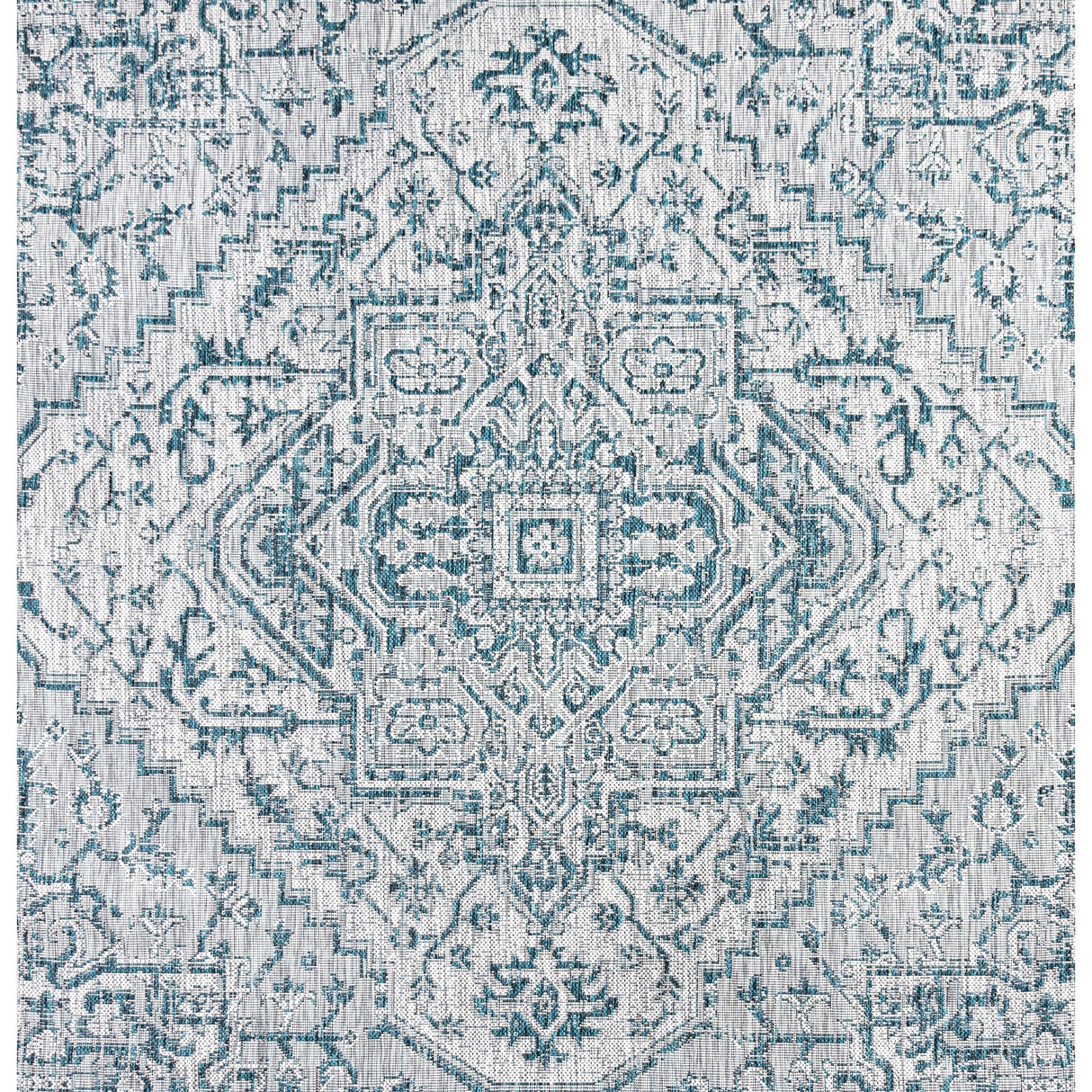 Estrella Bohemian Textured Weave Indoor/Outdoor Square Area Rug