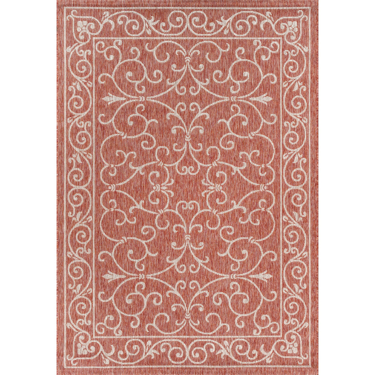 Charleston Vintage Filigree Textured Weav Indoor/Outdoor Area Rug