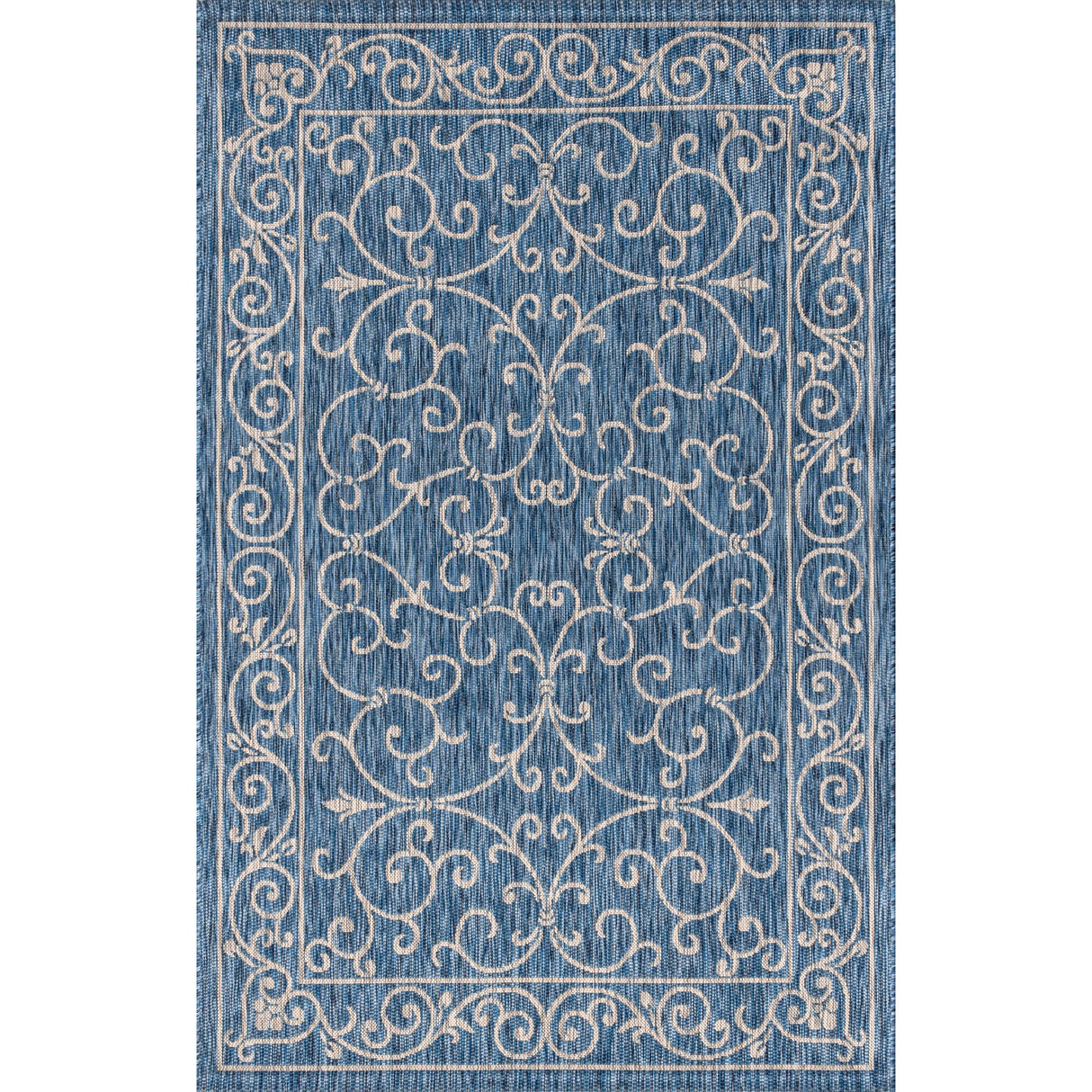 Charleston Vintage Filigree Textured Weav Indoor/Outdoor Area Rug
