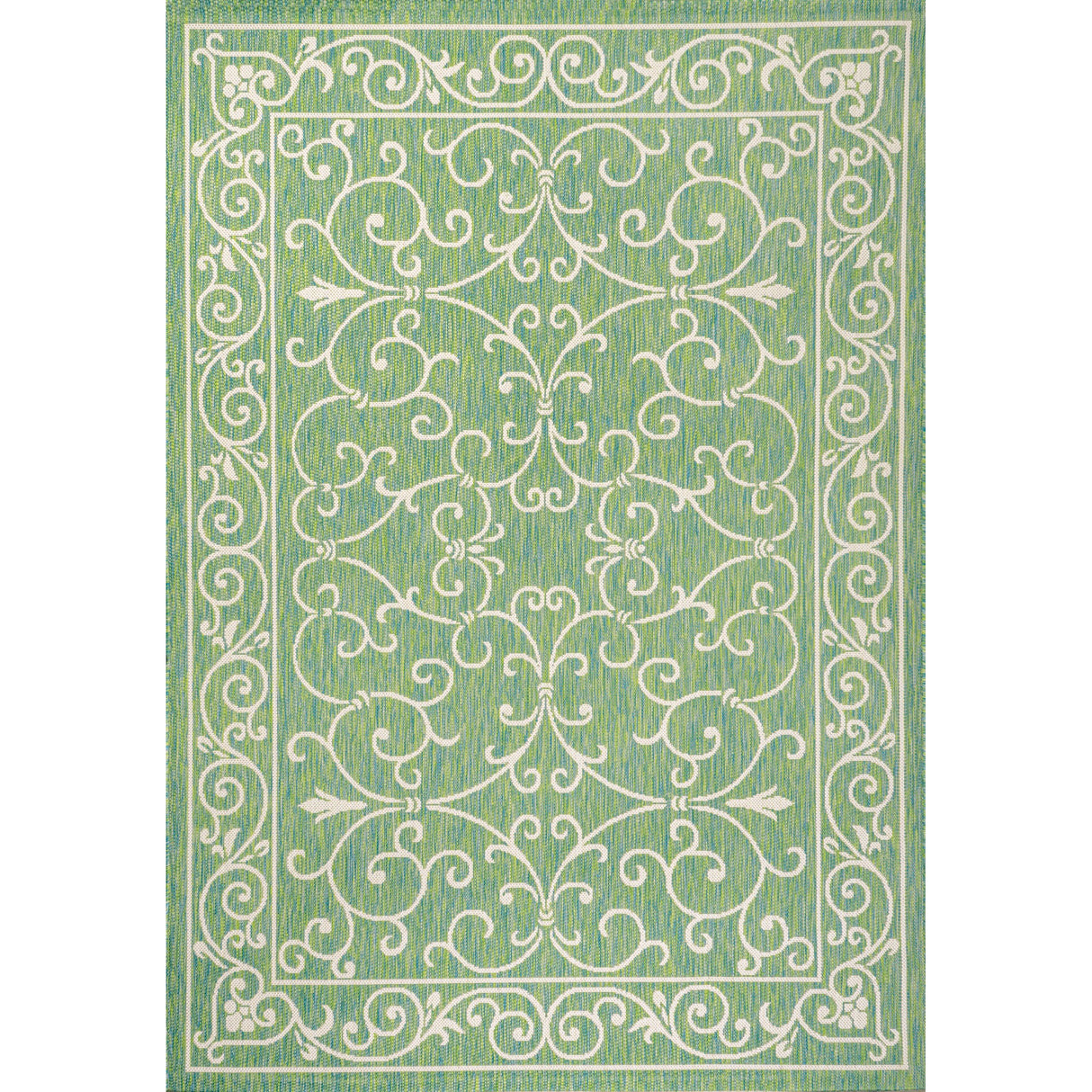 Charleston Vintage Filigree Textured Weav Indoor/Outdoor Area Rug