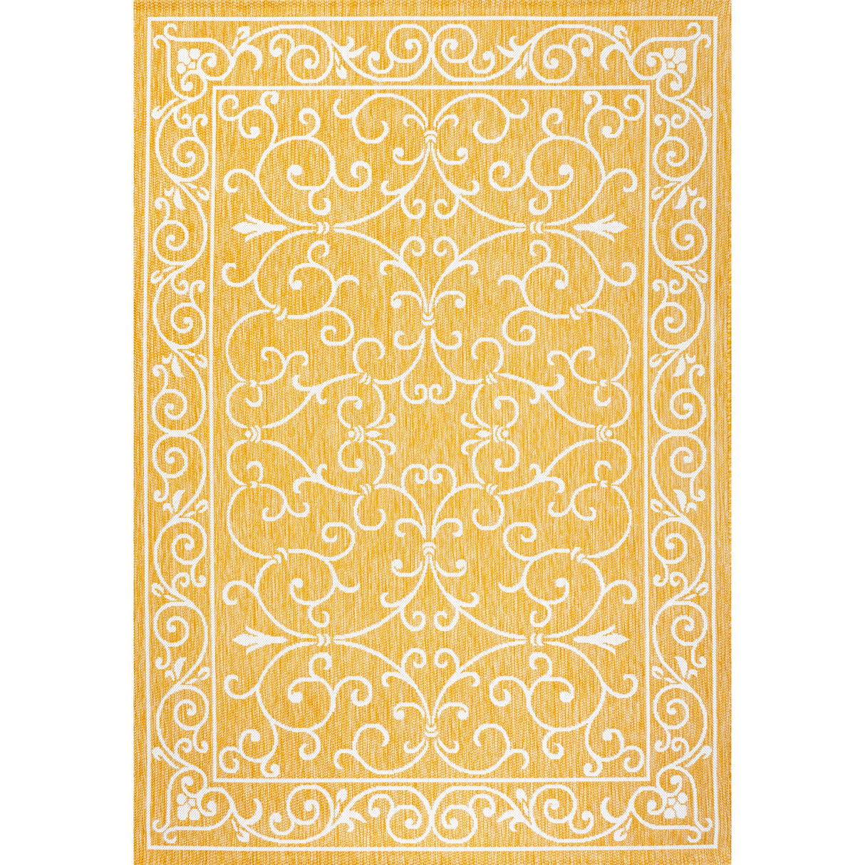 Charleston Vintage Filigree Textured Weav Indoor/Outdoor Area Rug