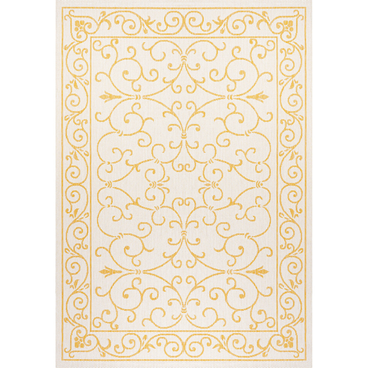 Charleston Vintage Filigree Textured Weav Indoor/Outdoor Area Rug