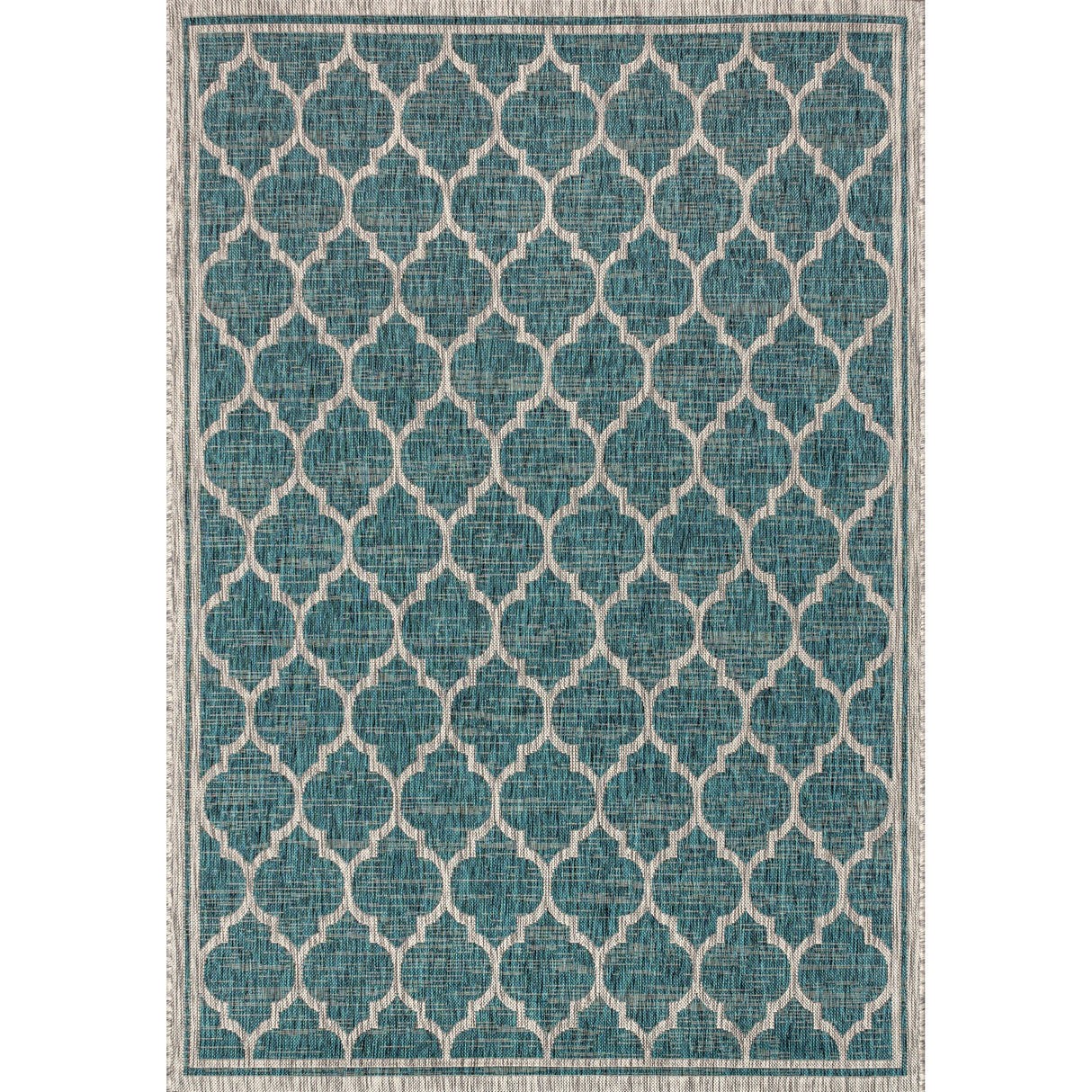Trebol Moroccan Trellis Textured Weave Indoor/Outdoor Area Rug