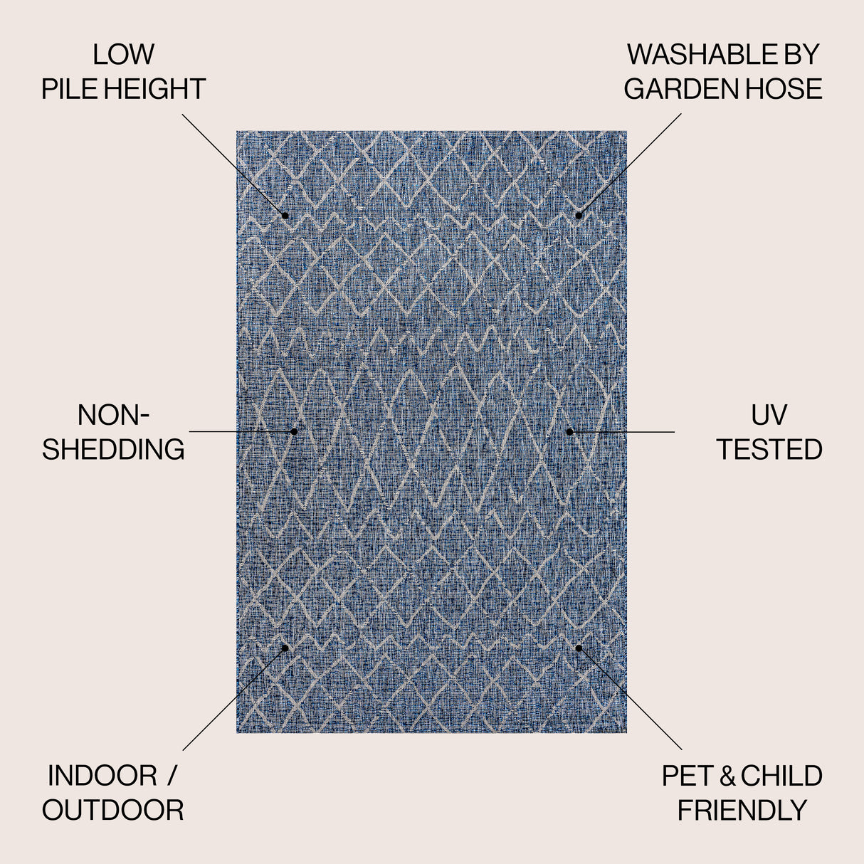 Madaba Moroccan Trellis Indoor/Outdoor Area Rug