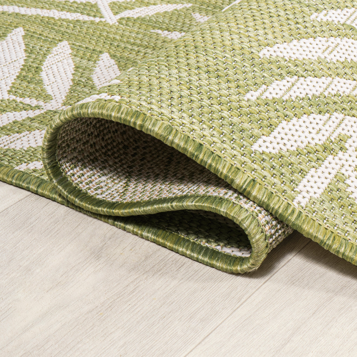 Nevis Palm Frond Indoor/Outdoor Square Area Rug