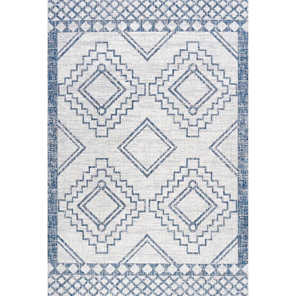 Marokko Diamond Tribal Medallion Indoor/Outdoor Area Rug