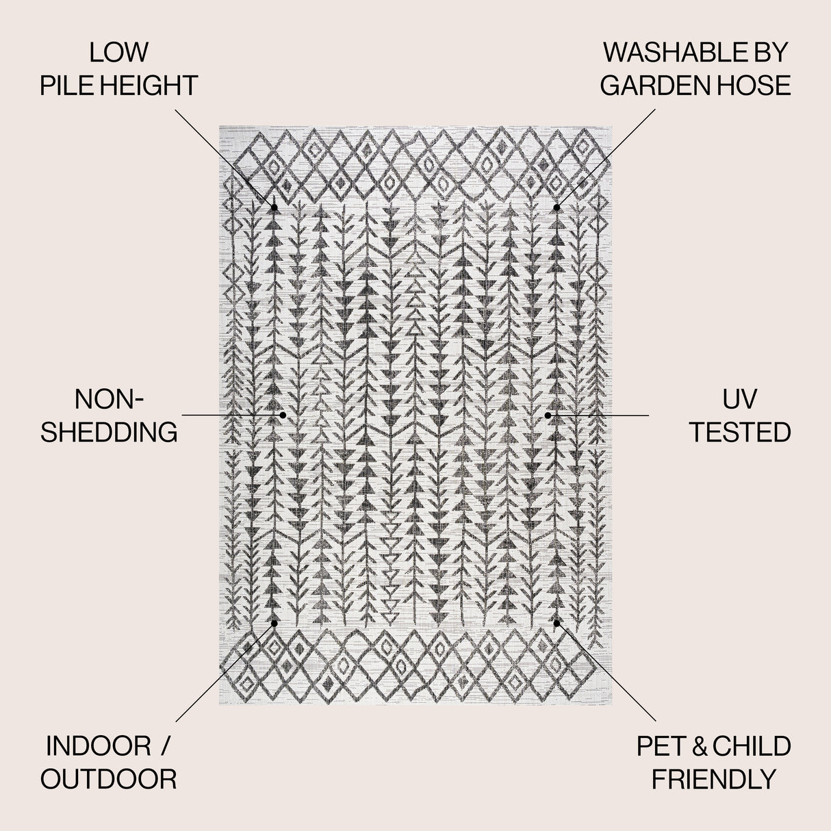Tokay Bohemian Geometric Indoor/Outdoor Area Rug